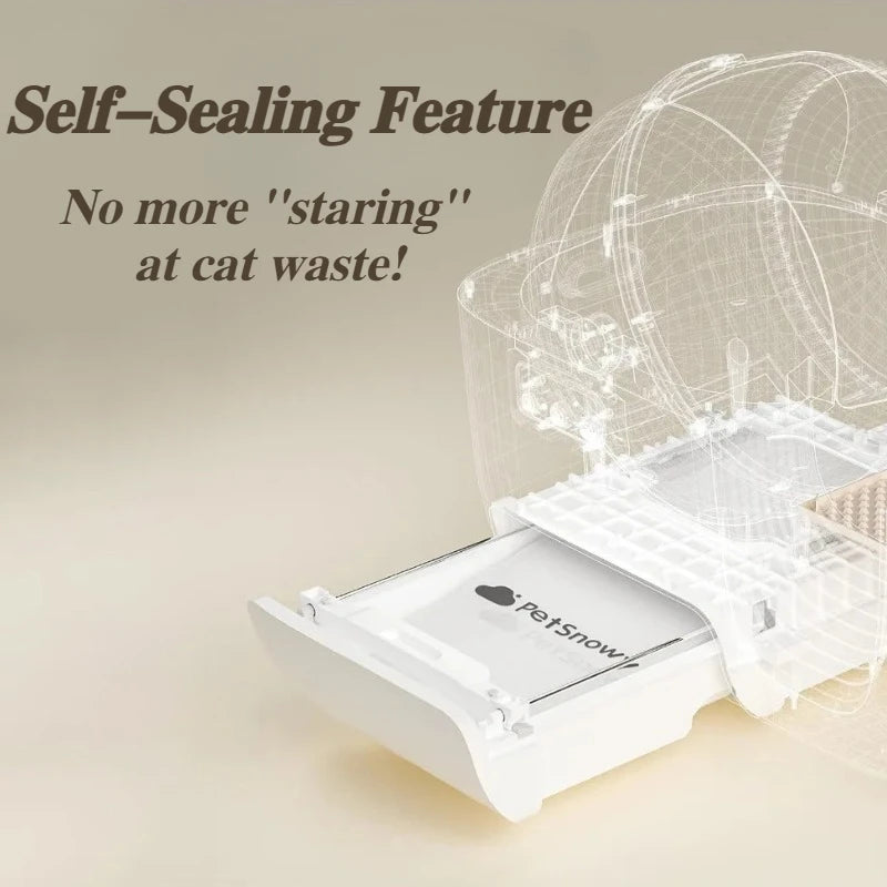 Self-Sealing Cats Toilet